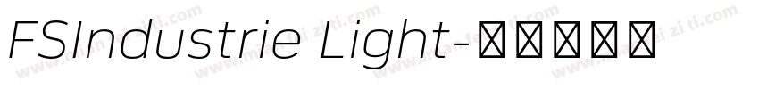 FSIndustrie Light字体转换
